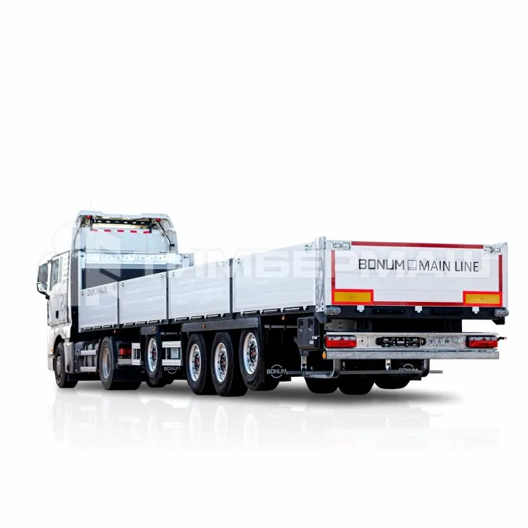 Бортовой полуприцеп BONUM 13,62 м с вынесенной осью для перевозки опасных грузов Бортовой полуприцеп BONUM 13,62 м с вынесенной осью для перевозки опасных грузов